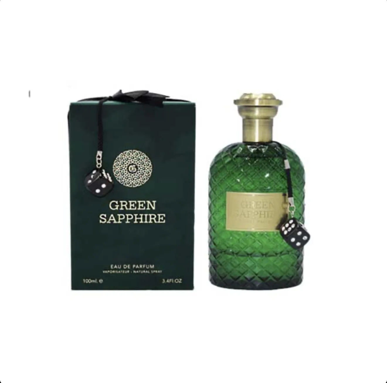 عطر ادکلن مردانه فراگرنس ورد گرین سفیر ۱۰۰ میل | Fragrance World Green Sapphire 100ml