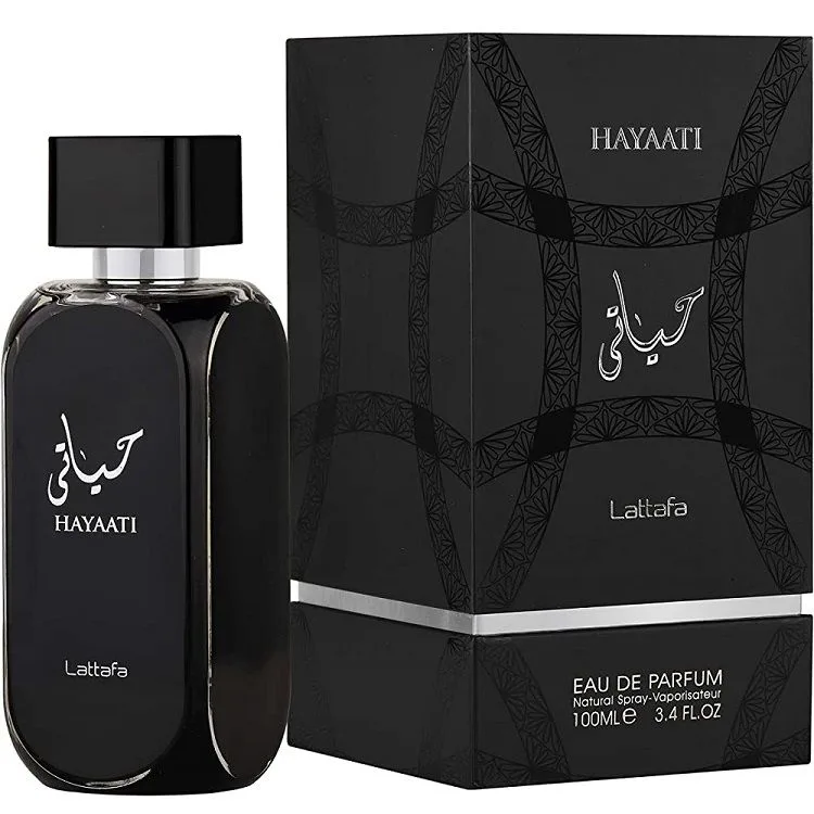 عطر ادکلن مردانه حیاتی مشکی لطافه ۱۰۰ میل | Lattafa Hayati Black