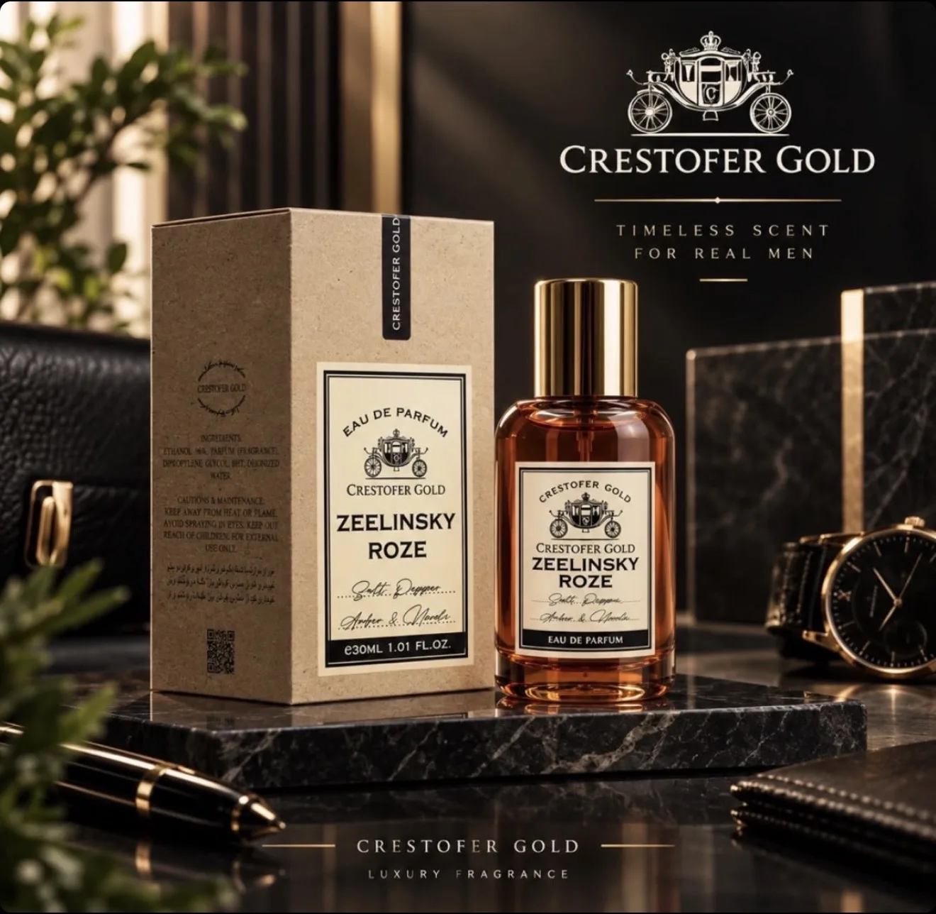 عطر ادکلن يونيسكس 30میل امبر اند نرولی رایحه زلینسکی اند روزن کریستوفرگلد