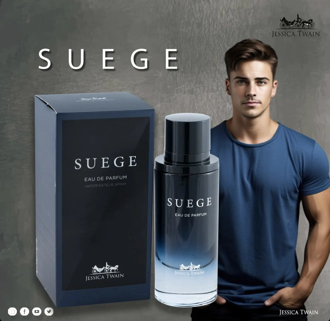 عطر ادکلن مردانه جسیکا تویین ساواج دیور ۱۰۰ میل | Jessica Twain Dior Sauvage 100ml