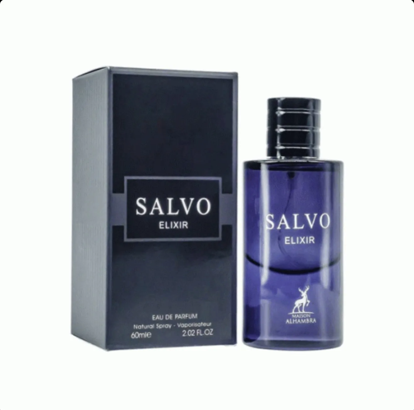 عطر ادکلن مردانه الحمبرا سالو الکسیر مشابه رایحه دیور ساواج الکسیر ۱۰۰ میل | Alhambra Salvo Elixir – Dior Sauvage Elixir 100ml