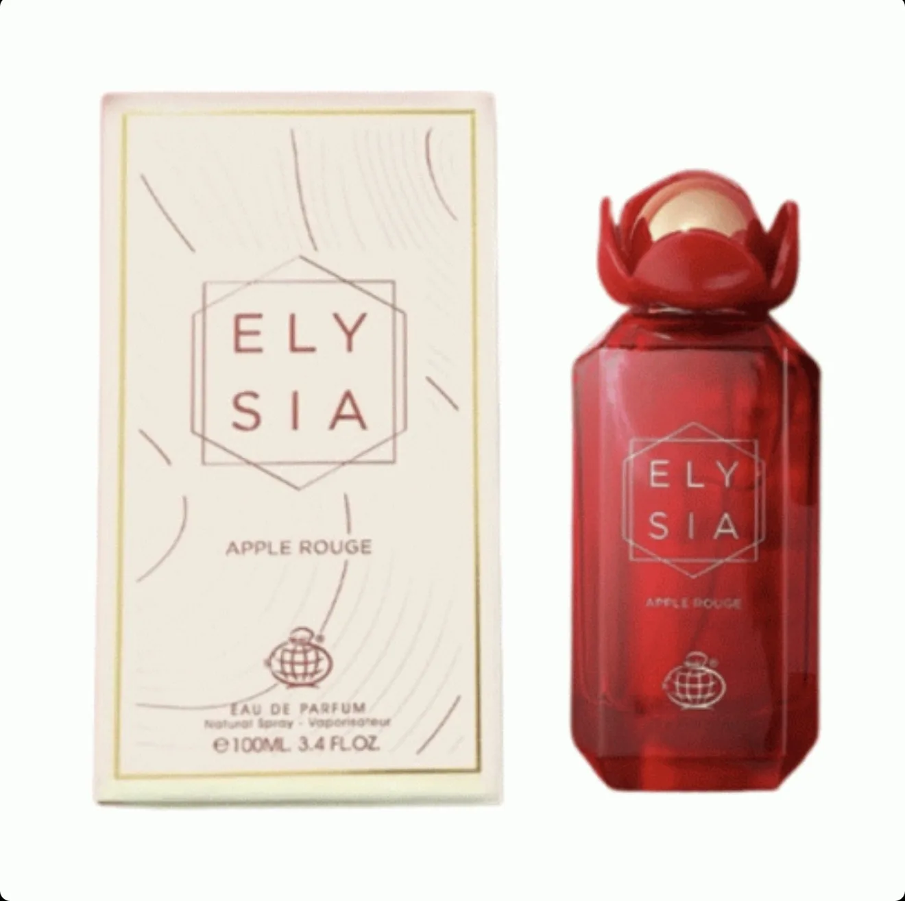عطر ادکلن زنانه فراگرنس ورد الیسیا اپل رژ رایحه کایالی ایدن جویسی اپل ۱۰۰ میل | Fragrance World Alicia Apple Rouge – Kayali Eden Juicy Apple 100ml