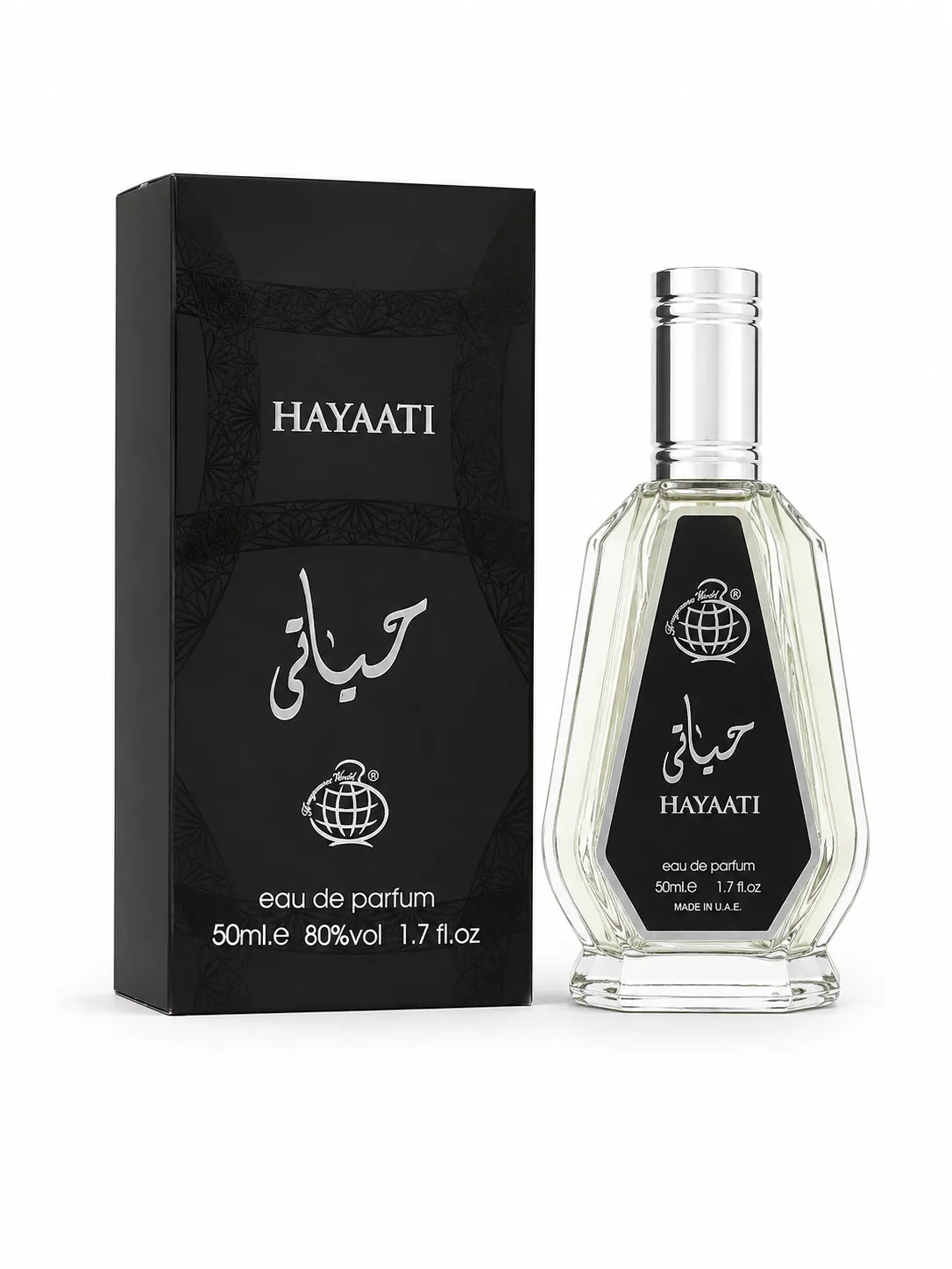 عطر ادکلن حیاتی مشکی فرگرنس ورد ۵۰ میل | Hayati Black